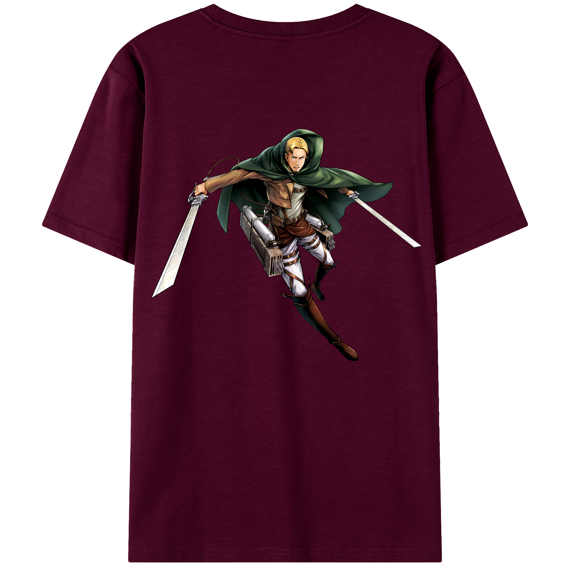 （画像用） 進撃の巨人 Attack on Titan レディース半袖Tシャツ(バックプリント)
